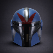 Blue Mandalorian Commmander Trooper - helmet