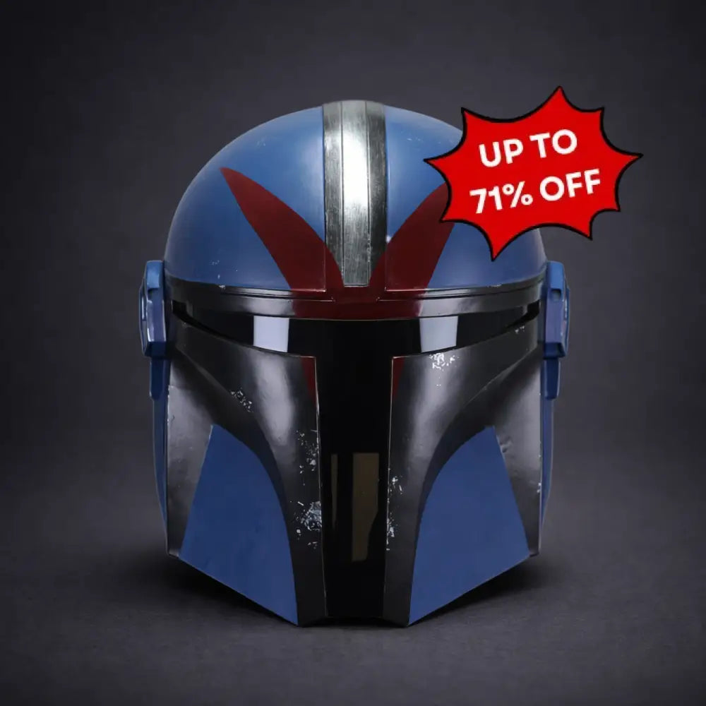 Blue Mandalorian Commmander Trooper - helmet